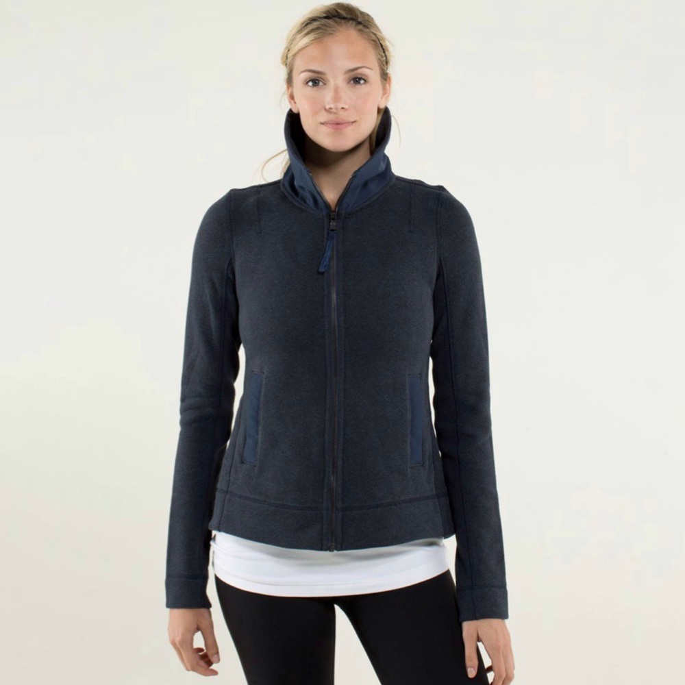 Lululemon‎ | En Route Jacket in Heathered Inkwell Black